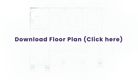 3-BHK Floor Plan - 1671 sq.ft.